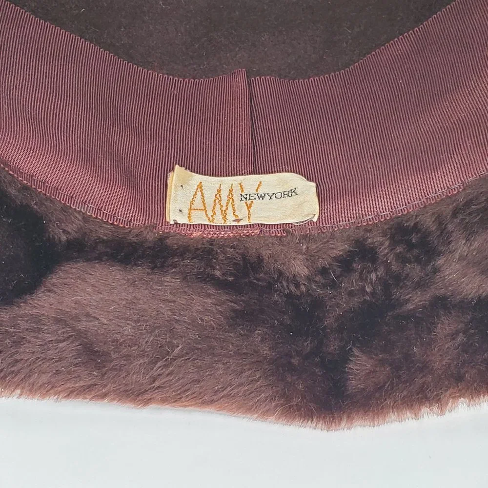 Amy New York Faux Fur & Wool Cloche